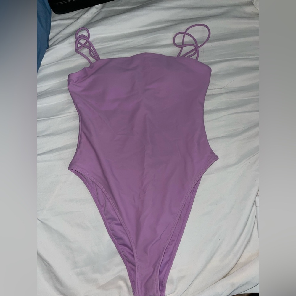 Purple swimsuit